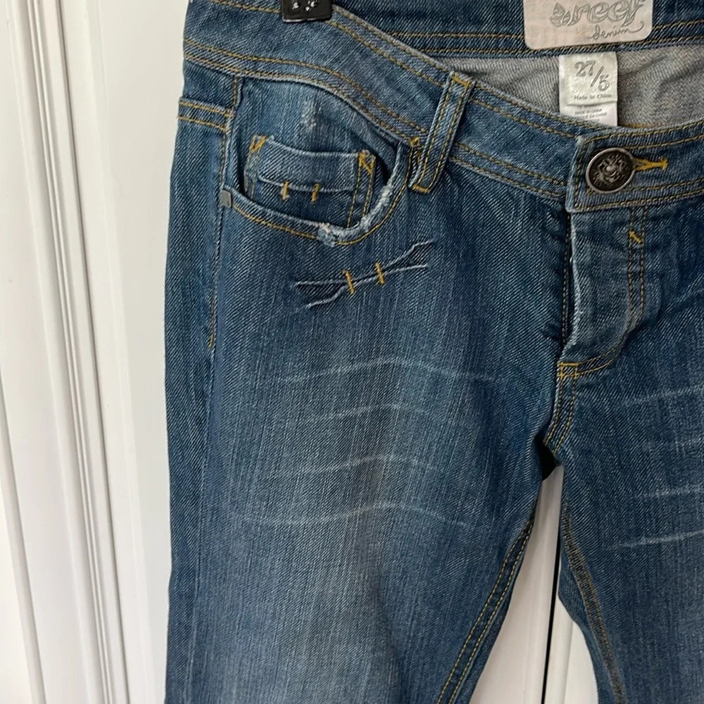 Reef Denim Jeans blue size 27 size 5 - Picture 4 of 16